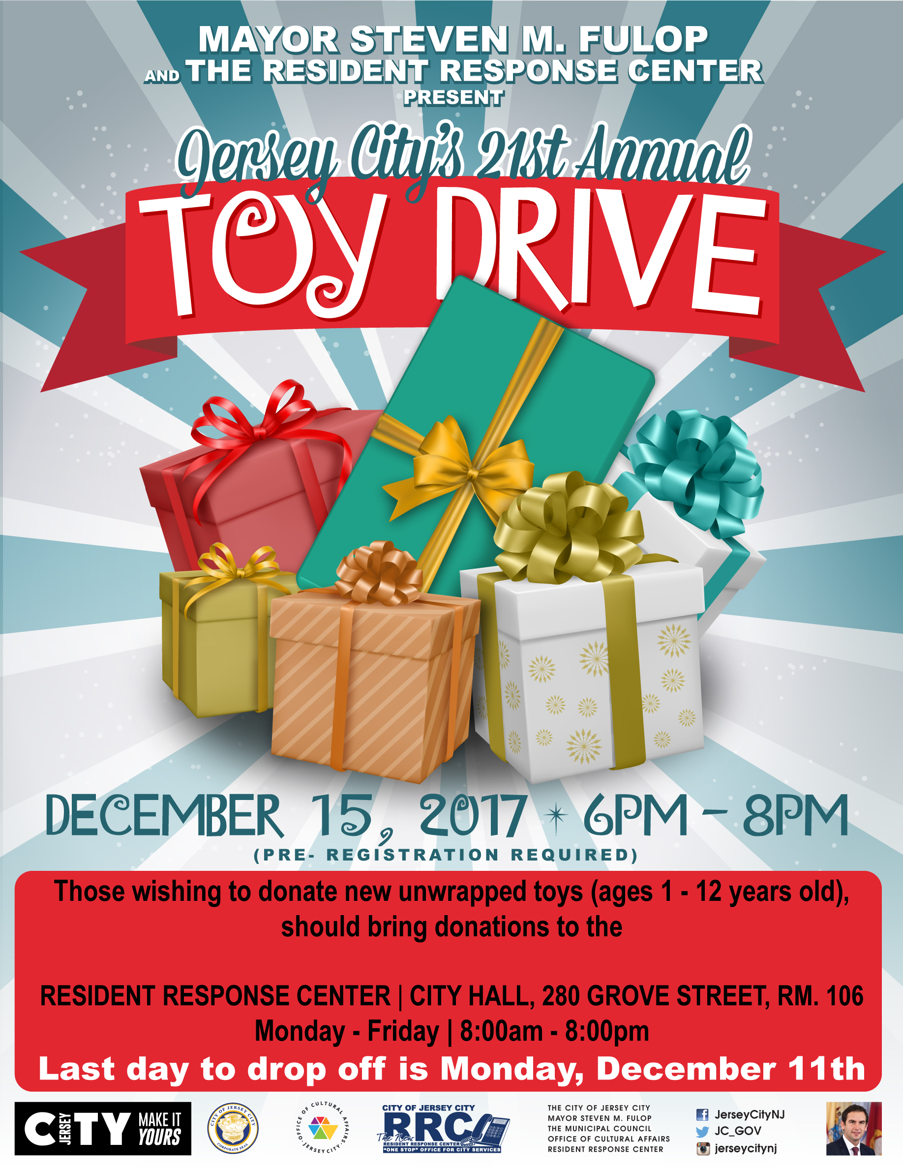 21st Annual Toy Drive at City Hall - Jersey City Cultural ...