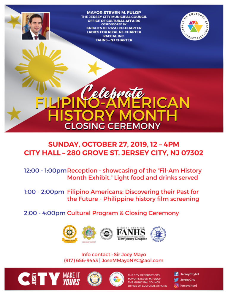 FilipinoHistoryMonthClosingCeremony Jersey City Cultural Affairs