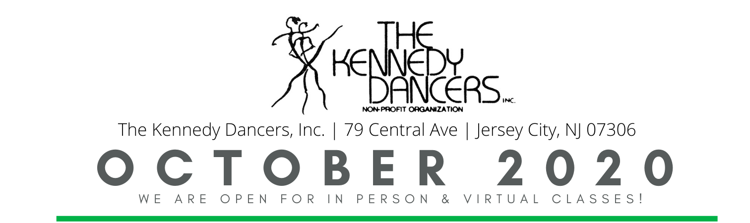 The Kennedy Dancers Logo and announcing October 2020 classes
