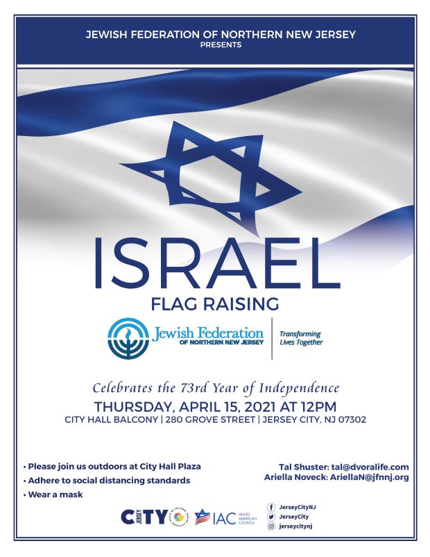 The Israeli Flag Raising – Jersey City Cultural Affairs