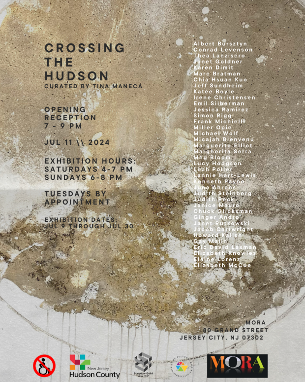 CROSSING THE HUDSON OPEING RECEPTION FROM 7 TO 9PM JULY 11TH AT MORA 80 GRAND ST.