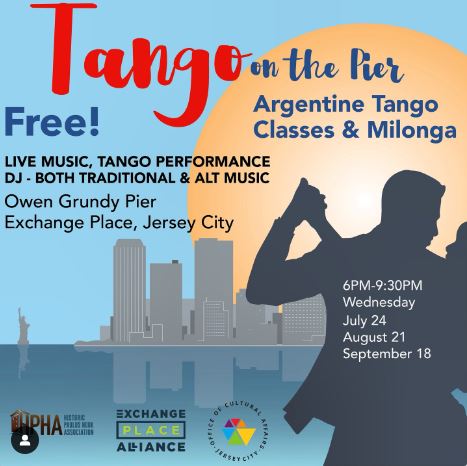 TANGO ON GRUNDY PIER SEPTEMBER 18TH AT 6PM TO 9:30PM
