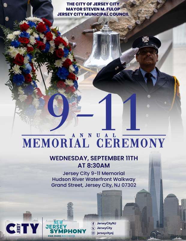 SEPTEMBER 11TH ANNUAL MEMORIAL CEREMONY WEDNESDAY, SEPTEMBER 11TH AT 8:30AM