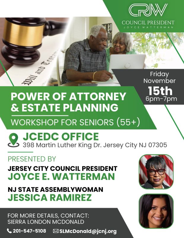 POWER OF ATTORNEY AND ESTATE PLANNING FOR SENIORS AT 398 MLK DRIVE