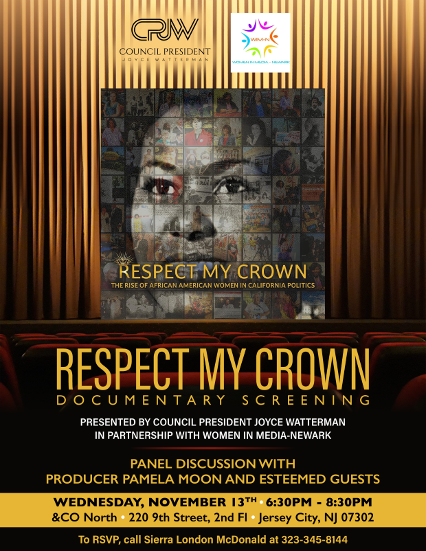 RESPECT MY CROWN DOCUMENTARY SCREENING WEDNESDAY, NOVEMBER 13TH 6:30 TO 8:30PM AT 220 9TH STREET 2ND FLOOR