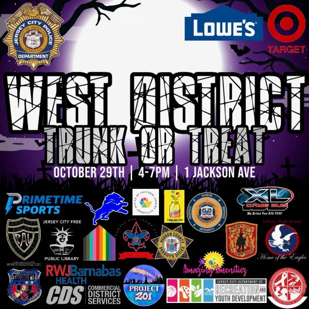 WEST DISTRICT TRUNK OR TREAT OCTOBER 29TH AT 1 JACKSON AVENUE 4PM TO 7PM