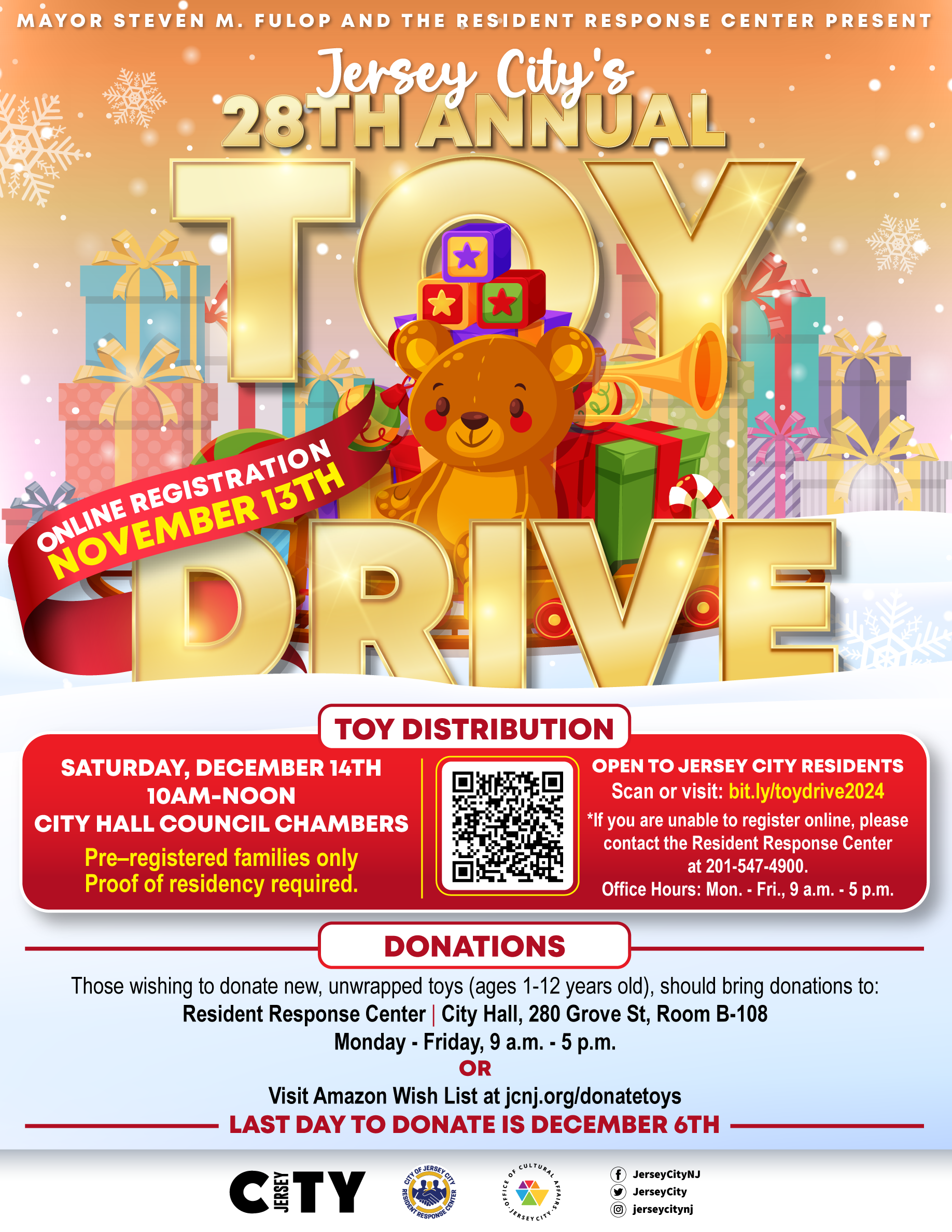 28TH ANNUAL TOY DRIVE REGISTRATION