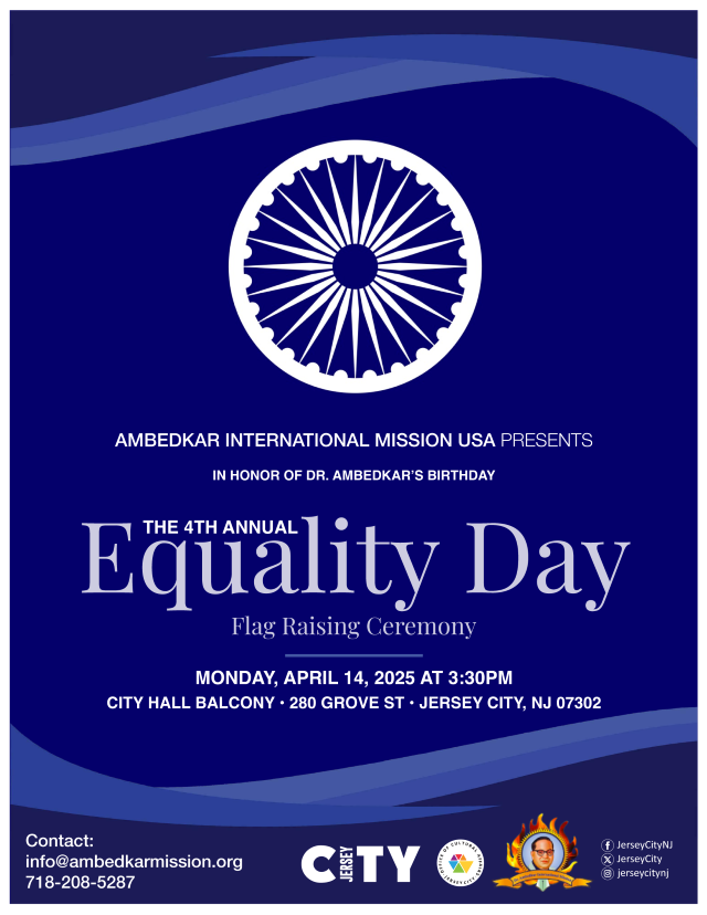 THE 4TH ANNUAL EQUALITY DAY FLAG RAISING MONDAY, APRIL 14TH AT 3:30PM CITY HALL BALCONY