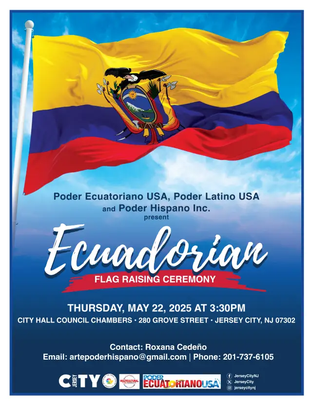 Ecuadorian Flag Raising flyer