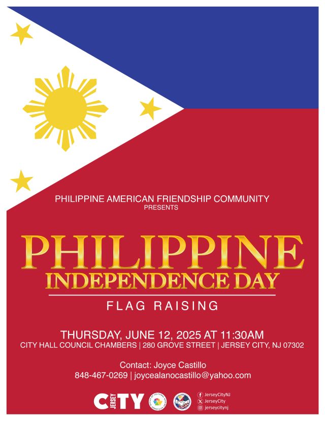 PHILIPPINE INDEPENCENCE DAY FLAG RAISING THURSDAY, JUNE 12TH AT 11:30AM CITY HALL COUNCIL CHAMBERS