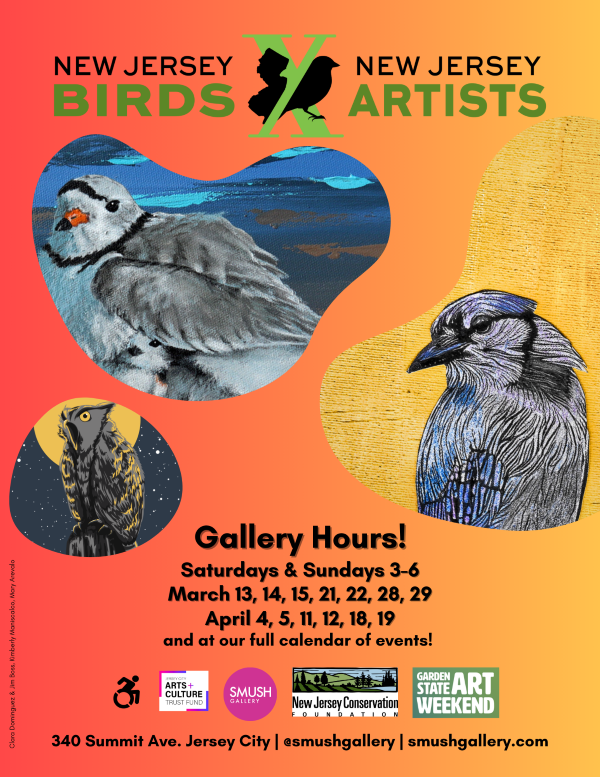 NJ BIRD EXHIBIT SMUSH GALLERY 340 SUMMIT AVE MARCH 13 TO APRIL 19