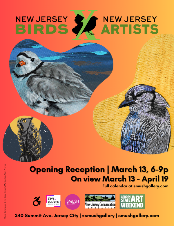 NJ BIRD EXHIBIT OPENING DAY MARCH 13 6 TO 9 PM SMUSH GALLERY 
