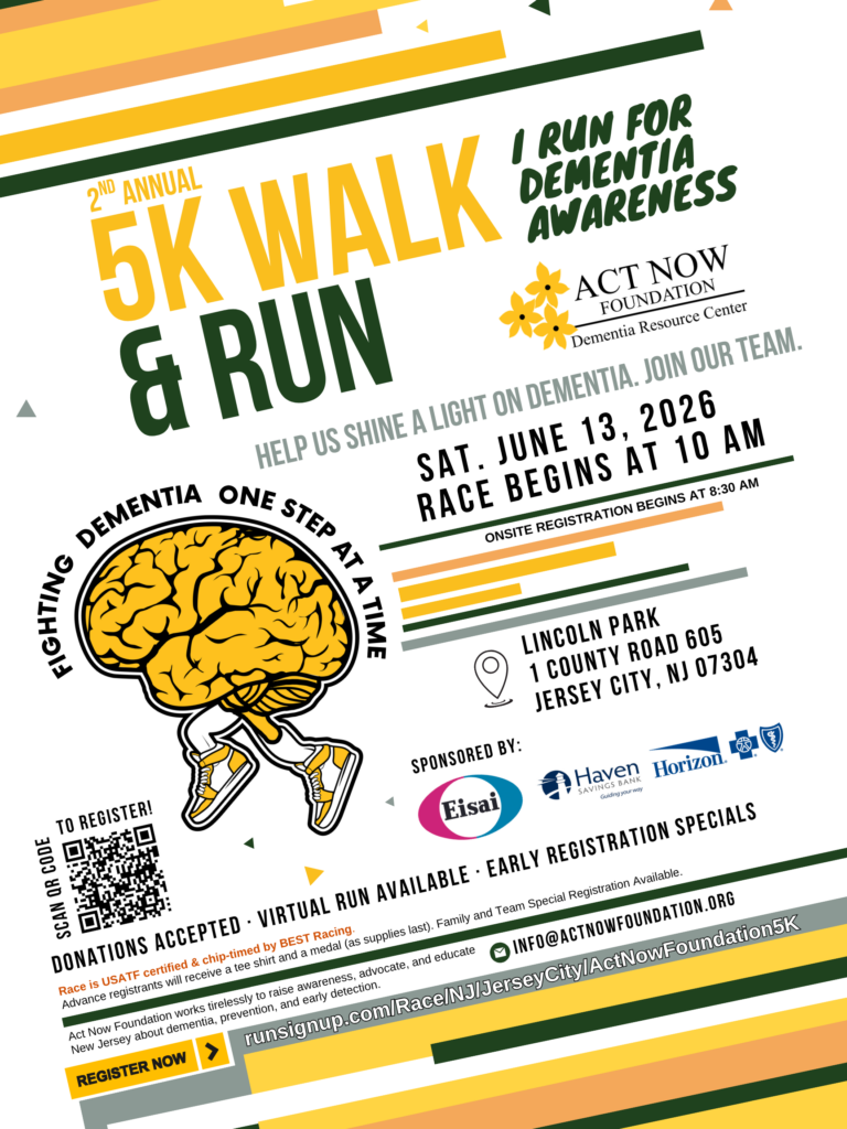 2ND ANNUAL 5K WALK AND RUN FOR DEMENTIA AWARENESS SATURDAY JUNE THIRTEENTH AT 10AM LINCOLN PARK